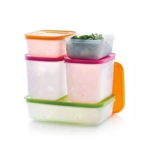 Tupperware Freezer Keepers Starter Set Freezer Mates 5 Piece Set Brand New - Picture 1 of 1
