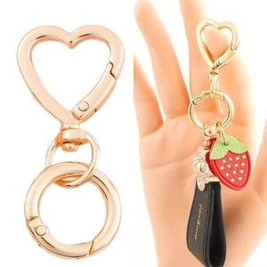 Metal Swivel Spring Snap DIY Keys Clip Key Ring Bag Accessories - Picture 1 of 10