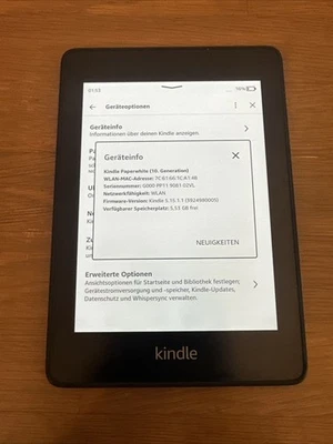 Amazon Kindle Paperwhite 10. Gen (PQ94WIF) – 8GB – WLAN – MIT Werbung - Bild 1 von 4