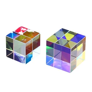 2pcs Square Optical Tabletop Ornaments Multipurpose Prisms Physical Experiment - Picture 1 of 12