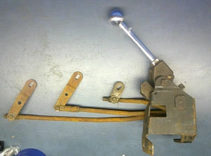 Vintage GM 1964-1967 Chevy Corvette 4 Speed Shifter w/ Rods and Mount Bracket - Picture 1 of 17