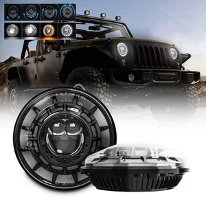 Newest Starry Sky 7'' LED Headlights w/Sequential DRL for Jeep Wrangler TJ LJ JK - Picture 1 of 12