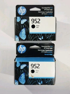  Lote De 2 Cartuchos De Tinta HP 952 Negro EXP 3/25,8/25 Nuevos Precintados  Foto 1 de 4