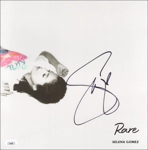 Selena Gomez signed Autogramm 12x12 selten Album Vinyl Schallplatte LP Insert mit JSA COA - Bild 1 von 3