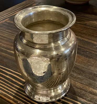 Jarrón de plata envejecida Le Grand Rose Bud herrajes de restauración 5,75" Foto 1 de 4