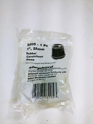 Punta de Pastor Goma Recta Negra 1 Paquete 7/8" y 1" Foto 1 de 2