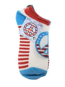 Peace No-Show Socks - 2 Pair Socks - Size 9-11 - New - Picture 1 of 2