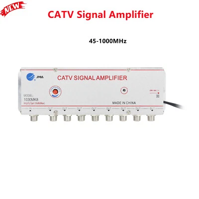 JMA 1030MK8 Cable TV Signal Booster CATV Signal Amplifier 1 IN 8 OUT 30DB 220V - Image 1 of 4