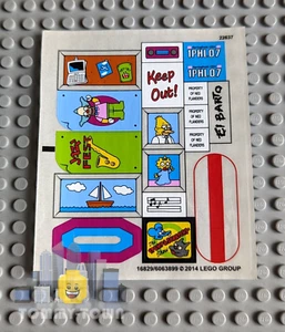 LEGO DC Super Hero Mädchen AUFKLEBERBLATT NUR für Set 41232 Super Hero High School - Bild 1 von 1