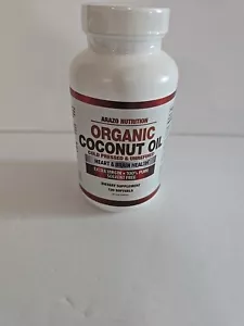 Arazo Nutrition Organic Coconut Oil 2000 MG - 100% Extra Virgin Unrefined Cold P - Picture 1 of 1