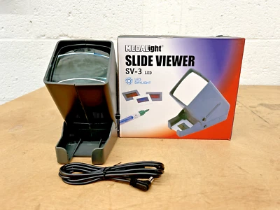 MEDALIGHT SLIDE VIEWER SV-3 LED DAYLIGHT 3X MAGNIFICATION LED DESKTOP GLASS LENS - Image 1 of 4
