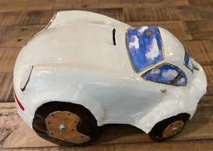 Ceramic Porsche Craig Booth model car art porcelain statue Clay 10.5” - Picture 1 of 11