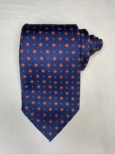 Roundtree Yorke Tie Men’s Blue All Silk Necktie - Picture 1 of 4