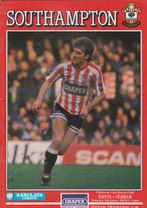 Copa de la Liga Littlewoods Southampton V Oldham Athletic 1989/90 24-01-1990 - Imagen 1 de 1