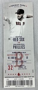 MLB 2017 06/12 Philadelphia Phillies at Boston Red Sox Ticket-Hanley Ramirez HR