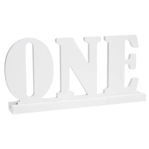 ONE Wooden Letter Sign for First Birthday Anniversary Baby Shower Party Table... - Picture 1 of 6