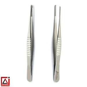 Pinzas de tejido quirúrgico Debackey pinzas de algodón dentadas herramientas de laboratorio - Imagen 1 de 5
