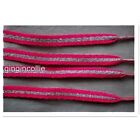 Wide10mm Pink Silver stripe 100cm Trainer Etnies Laces