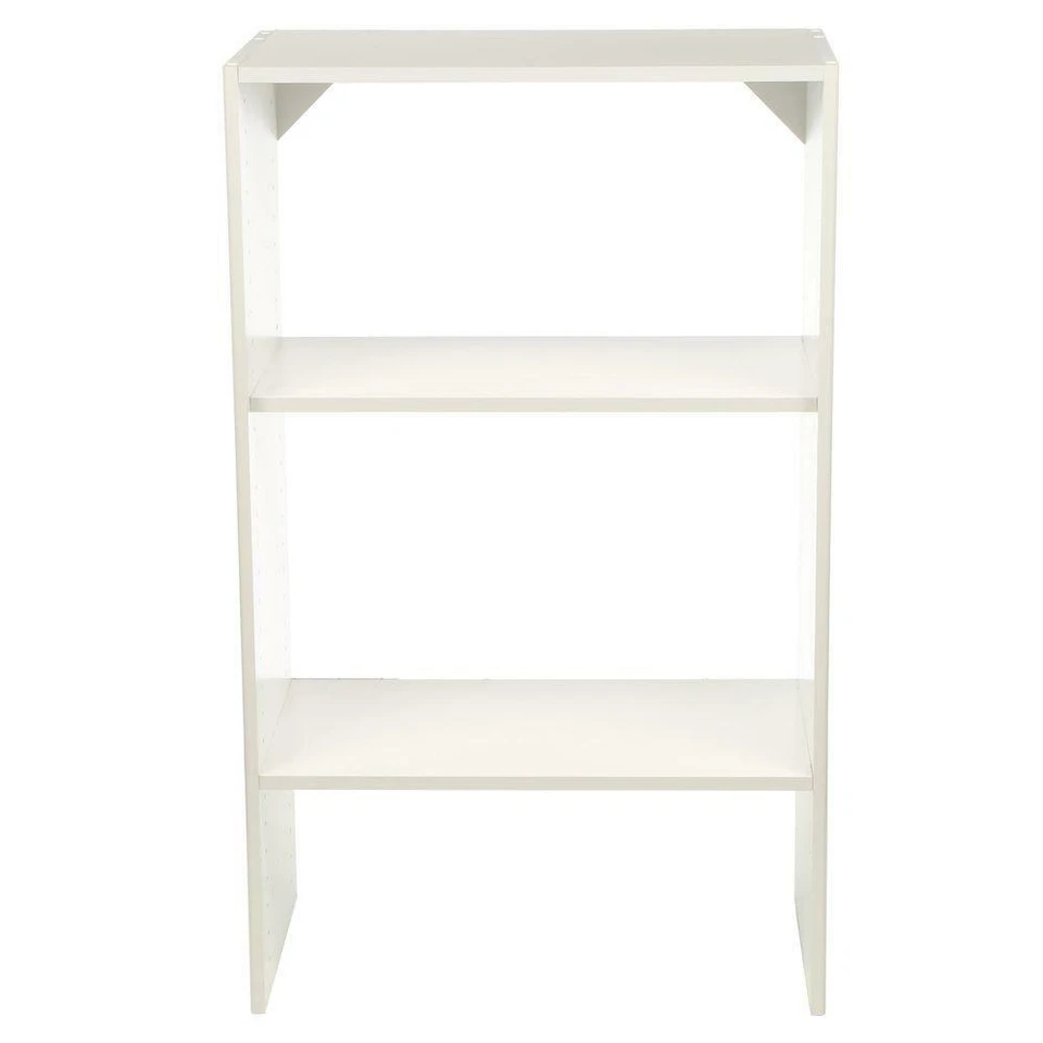 Organizador Apilable Closetmaid 3 Estantes Ajustables Blanco 25 Pulg. W X 41,5 pulgadas H Foto 1 de 4
