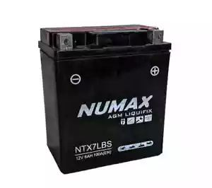 NUMAX YTX7L-BS (NTX7LBS) AGM Motorcycle / Motorbike Battery - Sealed & Activated - Picture 1 of 8