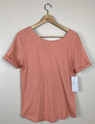 Camiseta de Entrenamiento Z By Zella Coral Spacedye Pequeña S Espalda Baja Nueva Foto 1 de 3