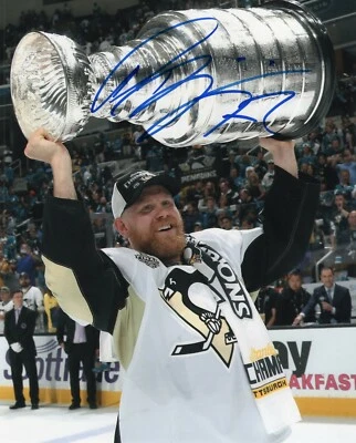 PATRIC HORNQVIST SIGNED AUTOGRAPH PITTSBURGH PENGUINS 2017 CUP 8X10  PHOTO PROOF - Image 1 of 2