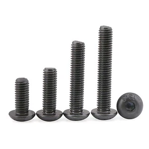 12.9 Grade Button Head Screws Allen Key Socket Bolts M3 M4 M5 M6.8 ISO DIN7380 - Picture 1 of 4