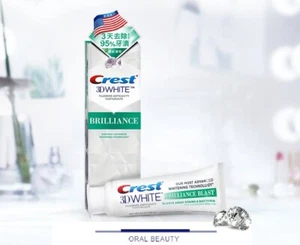 Crest 3D White Brilliance Blast Whitening Toothpaste Energizing Mint - Picture 1 of 4