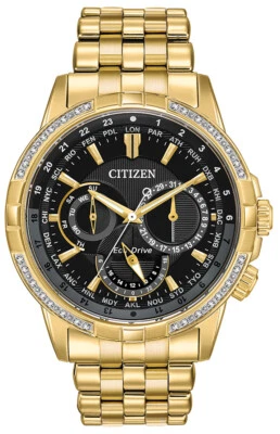 Citizen Eco-Drive Calendrier Men's Diamond Accent Day/Date 44mm Watch BU2082-56E - Image 1 of 3