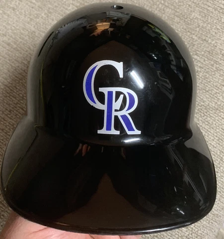 Vintage Colorado Rockies Adjustrap Plastic Full Size Batting Helmet USA Made Cover