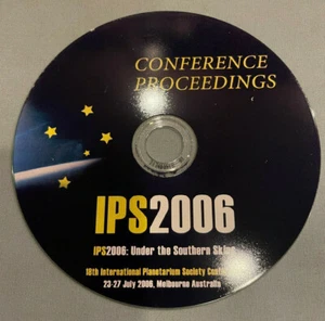 International Planetarium Society IPS 2006 Conference Proceedings PC Software CD - Picture 1 of 1