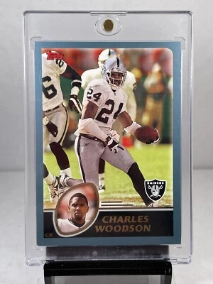 2003 Topps Charles Woodson #184 Oakland Raiders HOF Football Card - Image 1 of 4