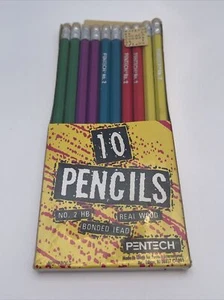 1993 Pentech Art Pencils NEW SEALED NOS Blue Red Purple Green Yellow FAST SHIP - Picture 1 of 7