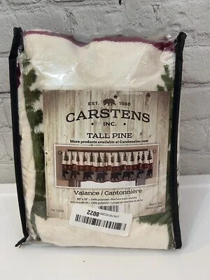 Cenefa polar Carstens Tall Pines cabaña suroeste 80” X 18” árbol de oso Foto 1 de 4