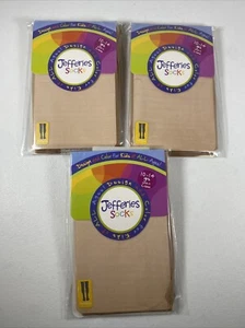 Jefferies Socks Girls Pantyhose Tights Lot Of 3 Neutral 10-14 (78-110 lbs) - Picture 1 of 4