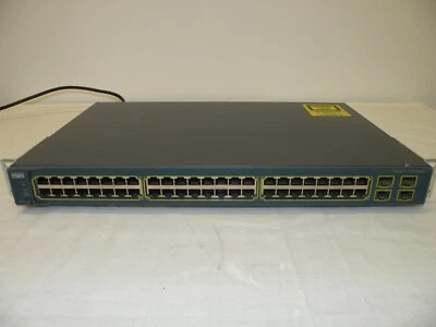 CISCO WS-C3560-48TS-E 48 PORT 4 x GIGABIT SFP FAST ETHERNET SWITCH W/ R/M EARS - Image 1 of 4