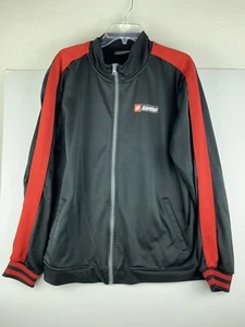 Lotto Italian Sport Design Full Zip Jacket Red Black Mens Size XL Soccer - Picture 1 of 3
