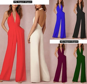 Chándal Pantalones Casual Ceremonia Mujer 6 Colores Mujer Jampsuit Mono 660015 - Imagen 1 de 18