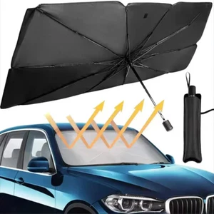 Foldable Car Sun Shade Windshield Sunshade Front Window Cover Visor UV Umbrella - Picture 1 of 12