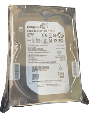 EMC/Seagate ST3000NM0063 3TB 7.2K SAS SED 3.5" 6Gb/s  Storage Server Hard Drive - Image 1 of 2