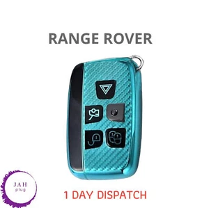Mando Funda Carcasa Verde Fibra de Carbono para Land Range Rover Sport Evoque - Imagen 1 de 11