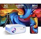 VISULAPEX Mini Projector: Full HD 1080p Supported, 12000Lux, 5G WiFi Bluetooth