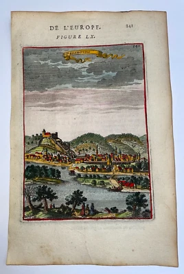 BRATISLAVA PRESBOURG SLOVAKIA 1683 ALAIN MANESSON MALLET NICE ANTIQUE VIEW - Image 1 of 3