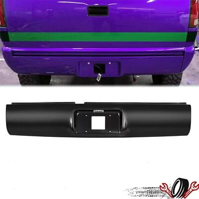 Rear Bumper Roll Pan w/License Plate For S10 Sonoma GMC Fleetside 1994-2003 - Image 1 of 4