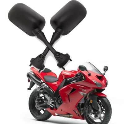 For Kawasaki Ninja ZX10R 2007 2008 2009 2010 ZX6R Motorcycle Rearview Mirrors IA - Image 1 of 4