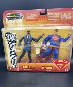2006 Mattel Select Sculpt DC Super Heroes Clark Kent & Superman Set NEU VERSIEGELT - Bild 1 von 16