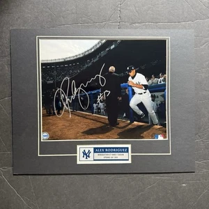 Alex Rodriguez Signed New York Yankees Catch The Moment Matted 8x10 Photo - Picture 1 of 1