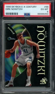 Skybox E-X Century 1998-99 Dirk Nowitzki #68 PSA 6 Rookie RC HOF Foto 1 de 2
