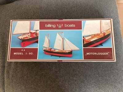 Bausatz MOTORLOGGER BILLING. BOATS HOLZ UNBENUTZT In OVP - Bild 1 von 4