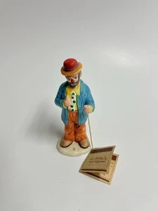 Emmett Kelly Jr Clown Standing Figure Ceramic Hand Painted Tall by Flambro - Picture 1 of 9